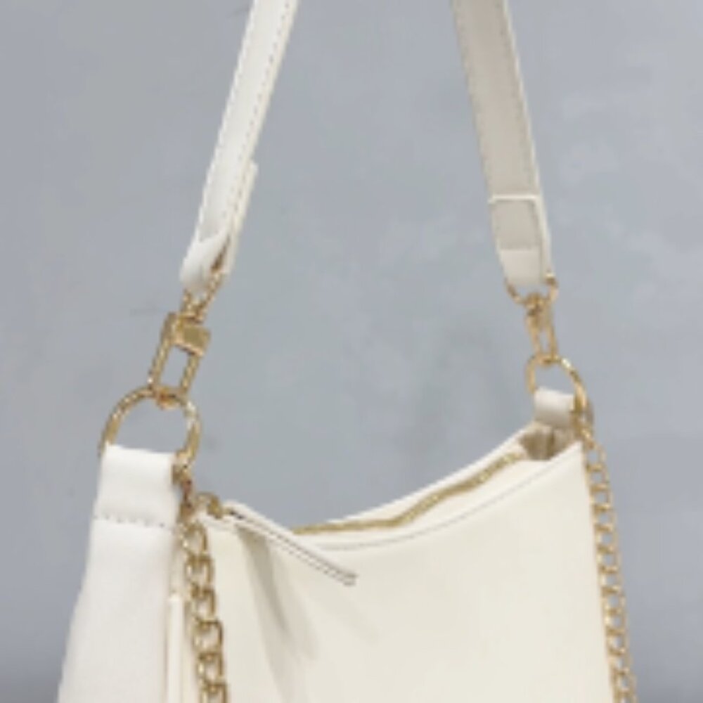 PU Leather Tote with Removable Straps, Zipper Closure Crossbody Bag - Picture 7 of 7